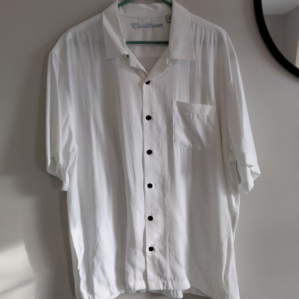 Beachy Button Up, White
